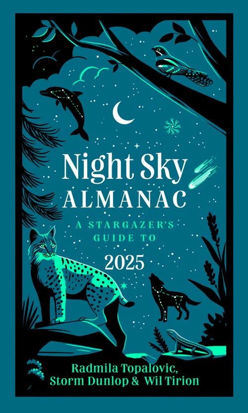 Picture of a book titled Night Sky Almanac: A Stargazers Guide To 2025